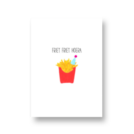 kaart van Opa Muis - friet friet hoera