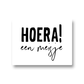 5 stickers - hoera! een meisje