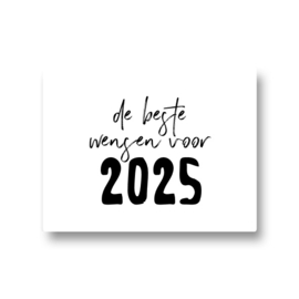 5 stickers - de beste wensen voor 2025