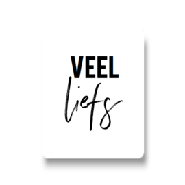 5 stickers - veel liefs