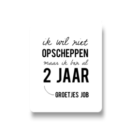 5 naamstickers - opschepppen