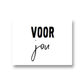 5 stickers - voor jou