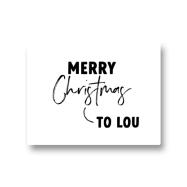 5 naamstickers - Merry Christmas to 2
