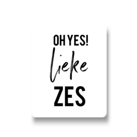 5 naamstickers - oh yes! (lieke)