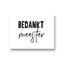 5 stickers - bedankt meester