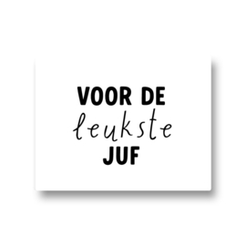 5 stickers - voor de leukste juf