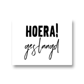 5 stickers -hoera! geslaagd