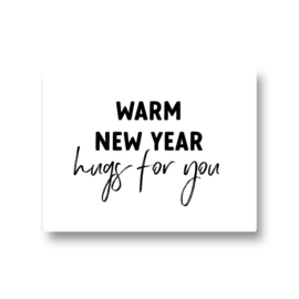 5 stickers - warm new year hugs for you