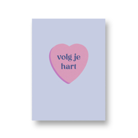 kaart met liefde - volg je hart