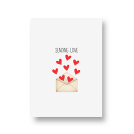 kaart van Opa Muis - sending love