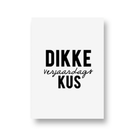 zwartwitjes - dikke verjaardagskus