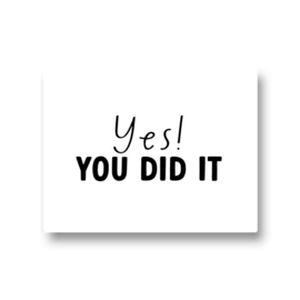 5 stickers - yes you did it