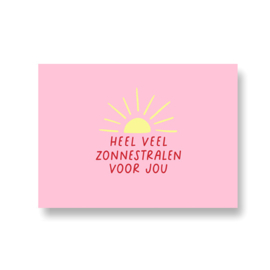 kaart met liefde -  heel veel zonnestralen voor jou