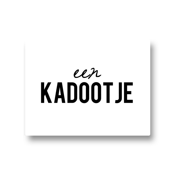 5 stickers - een kadootje
