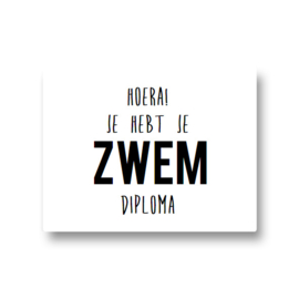 5 stickers - zwemdiploma