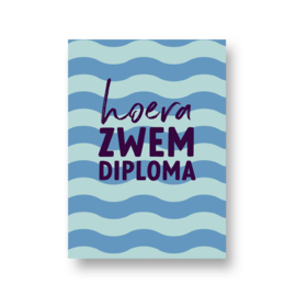 LoLLies kaart - hoera zwemdiploma