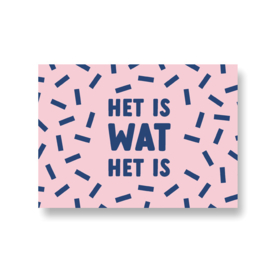 kaart met liefde - het is wat het is