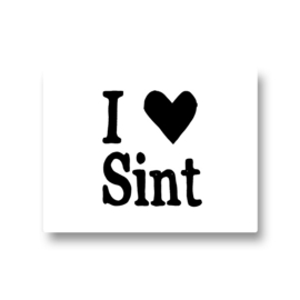 5 stickers - I love Sint