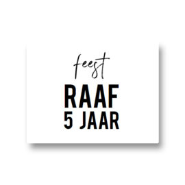 5 naamstickers - feest