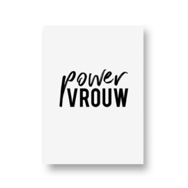 zwartwitjes - power vrouw