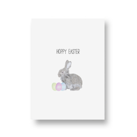 kaart van Opa Muis - hoppy easter