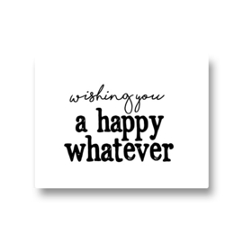 5 stickers - happy whatever