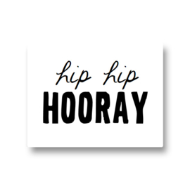 5 stickers - hip hip hooray