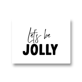5 stickers - let's be jolly