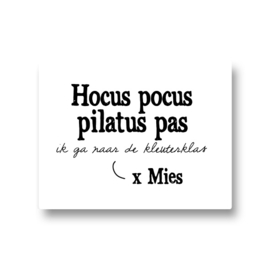 5 naamstickers - hocus pocus