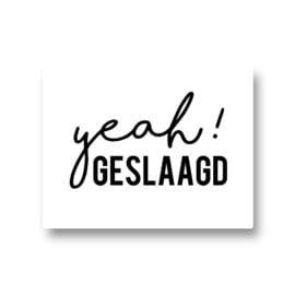 5 stickers - yeah! geslaagd