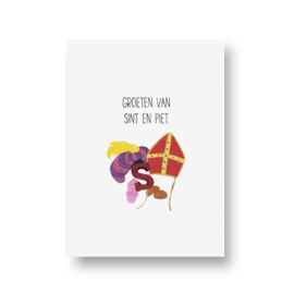 kaart van Opa Muis - groeten van sint en piet