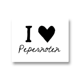 5 stickers - I love pepernoten