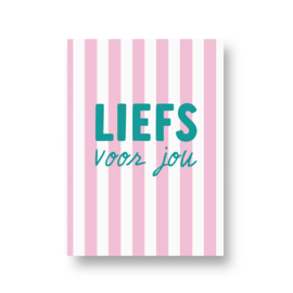 LoLLies kaart - liefs voor jou