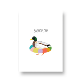 kaart van Opa Muis - zwemdiploma