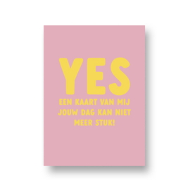 LoLLies kaart - yes een kaart van mij