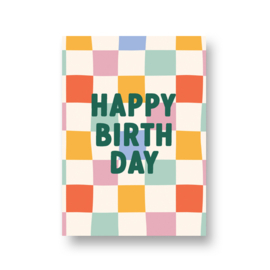 LoLLies kaart - happy birthday blocks