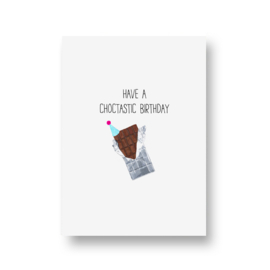 kaart van Opa Muis -  choctastic birthday