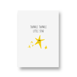 kaart van Opa Muis -  twinkle twinkle little star