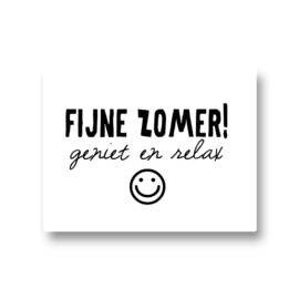 5 stickers - fijne zomer geniet en relax