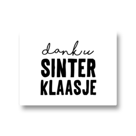 5 stickers - dank u sinterklaasje