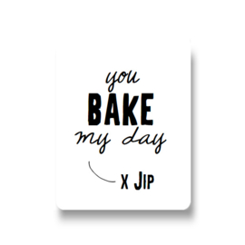 5 naamstickers - you bake my day