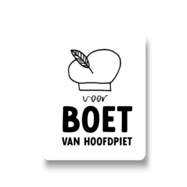 5 naamstickers - pietenmuts van Hoofdpiet