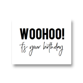 5 stickers - woohoo! it's your birthday