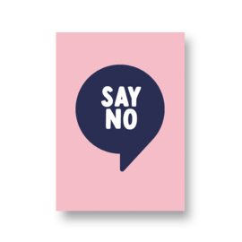 kaart met liefde - say no