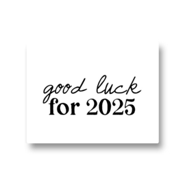 5 stickers - good luck for 2025