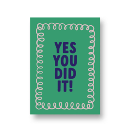 LoLLies kaart - yes you dit it!