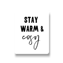 5 stickers - stay warm & cosy