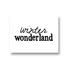 5 stickers - winter wonderland