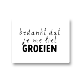 5 stickers - bedankt dat je me liet groeien