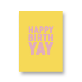 LoLLies kaart - happy birth yay
